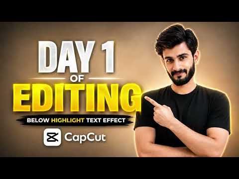 HighLight text effect in Capcut Day 1 #editing#capcut