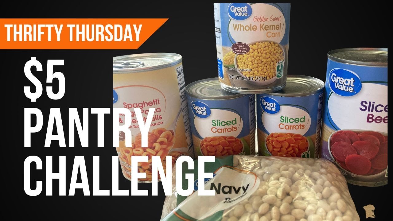 HOW TO STOCK YOUR PREPPER PANTRY WITH $5 A WEEK! | Thrifty Thursday ...