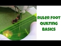 Ruler foot machine quilting basics  quilting basics tutorial 13 with leah day