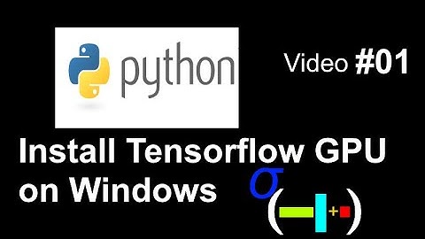 Install TensorFlow 2 on Windows computers with GPU Support