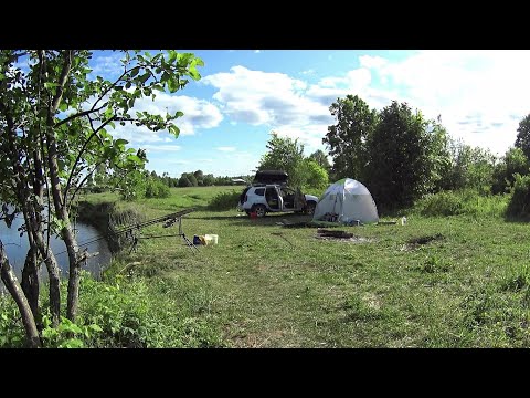 Видео: Ловля Леща на Донки на реке Иж.Ловля на Джиг.Берш на спиннинг.Лето.Кемпинг на природе.