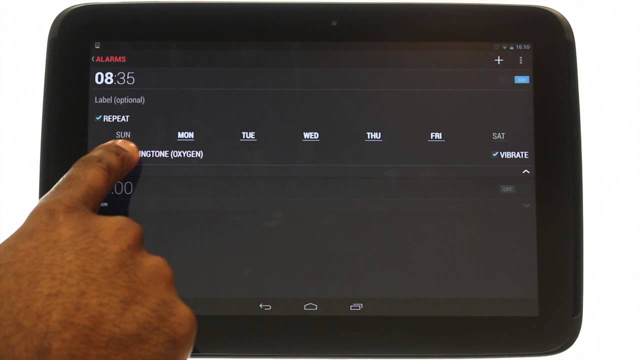 Update New How to set an alarm on your Samsung Google Nexus 10 | The Human Manual