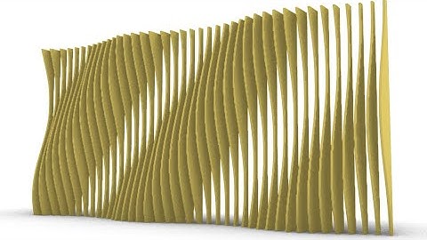 Wavy Fins on Facade Design