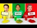 LAST TO STOP EATING THEIR COLORED FOOD CHALLENGE!!