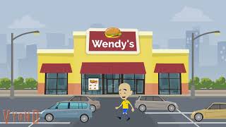Caillou gets a job at Wendy's/grounded