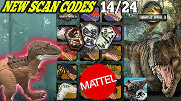 Jurassic World SURVIVAL 2025 MATTEL Scan Codes All Dinosaurs UPDATE 14/24 Gigantic Gorgosaurus