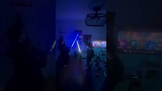 Star Wars Episode III but with @cawsn & @capnparker26 #starwars #cousins #lightsabers