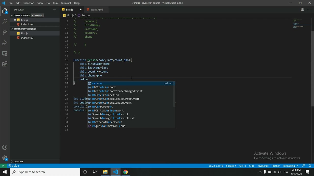 31- factory Contructor In JavaScript - YouTube