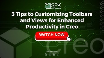 3 Tips to Customizing Toolbars and Views for Enhanced Productivity in Creo #creo10 #cad #ptccreo