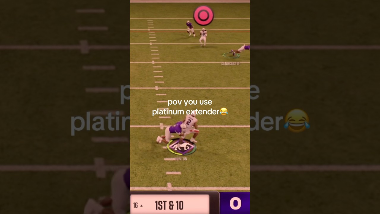 Platinum Extender on 99 Cam Newton in CFB 25!