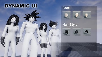 Unreal Modular Character Customization System #4 - Dynamic UI