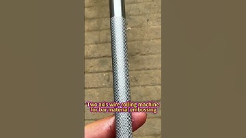 Two axis wire rolling machine for bar material embossing#thread#threadrollingmachine#knurlingmachine