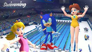(Swimming-100m Very Hard) Mario & Sonic At The Olympic Games Tokyo 2020 Gameplay *7