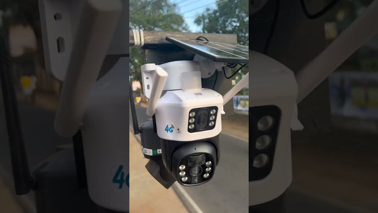  DUAL LENS SOLAR CAMERA 4G SIM AR CCTV SOLUTION JAFFNA Solarpower