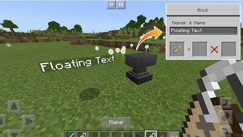 minecraft pocket edition floating text addon
