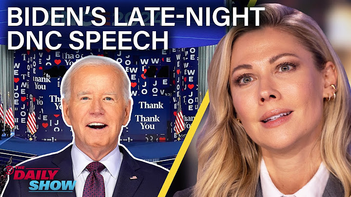 DNC Opening Night Recap: Biden After Dark, Kamala Harris’s Smile & Hillary Clinton | The Daily Show