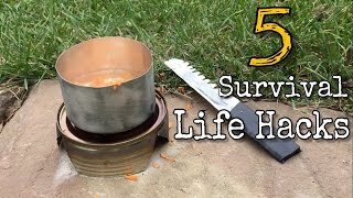 5 Survival Life Hacks With Aluminum Can - Compilation