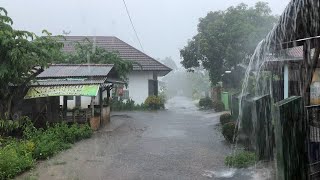 Terrifying Lightning! Walk in Heavy Rain and Powerful Thunderstorms | ASMR, Rain Sounds for Sleeping