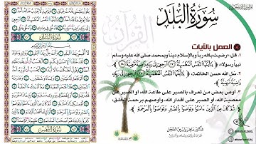 القرآن تدبر وعمل صفحة (594) #سورة_البلد .