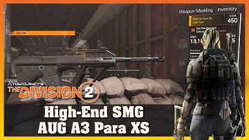 High-End Tier 4 | AUG A3 Para XS | SMG | Firing Range Test | THE DIVISION 2