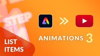 Animations for Your Videos with Adobe Express-3 : List Items (& Free File)