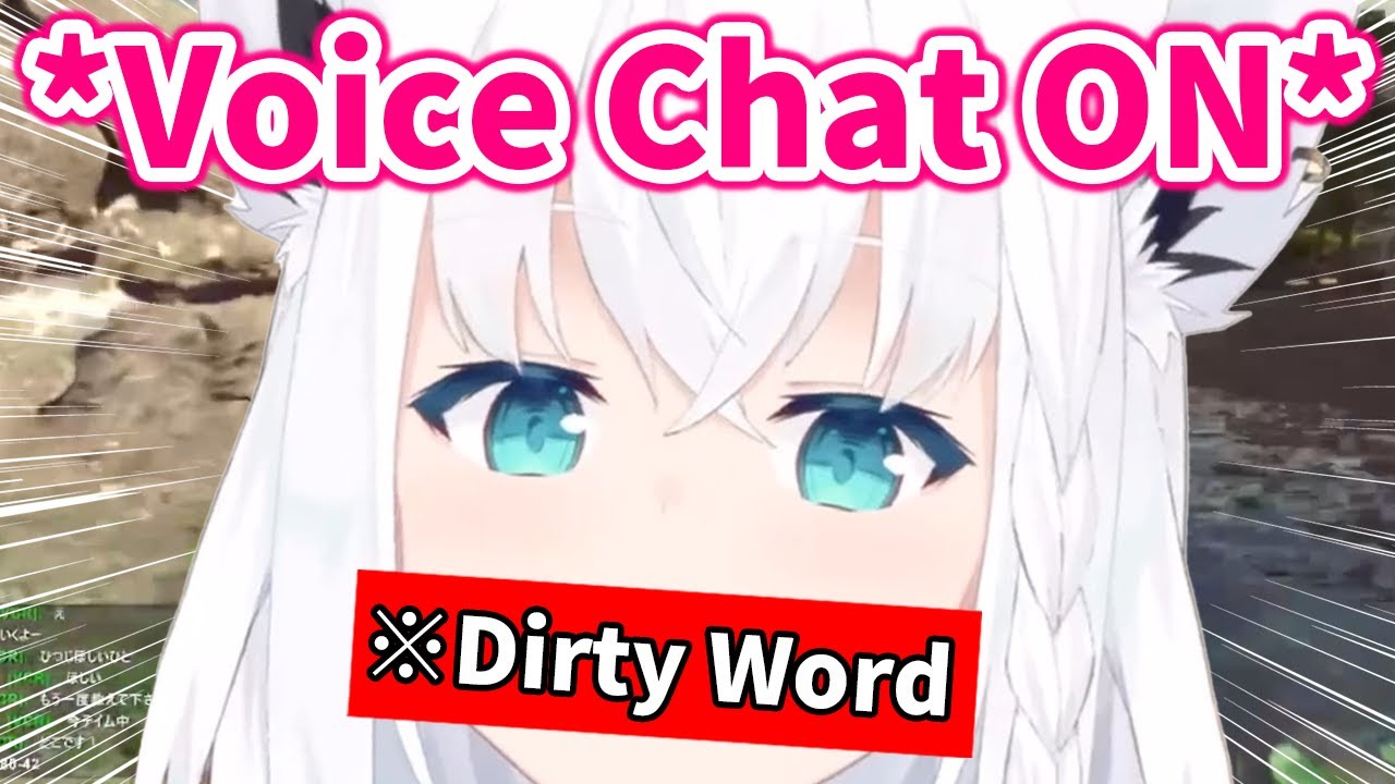Fubuki notice her Voice Chat is ON while she's shouting Ditry Word【VCR ARK】【Hololive/Eng sub】
