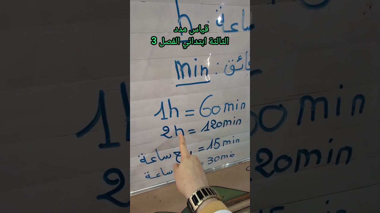 قياس مدد (1) رياضيات الفصل الثالث قسم3
