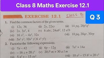 Class 8th maths Exercise 12.1 Q 3 । Chapter 12 । Exercise 12.1 । Ncert। Solution। #class8thmaths