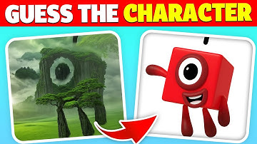 Guess the Hidden Numberblock Characters by ILLUSION! 💫🔢🔴| Squint Your Eyes! | One, Two, Five, Four