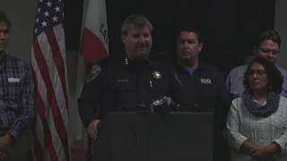 Davis Police Chief gives update on manhunt after an officer-involved shooting