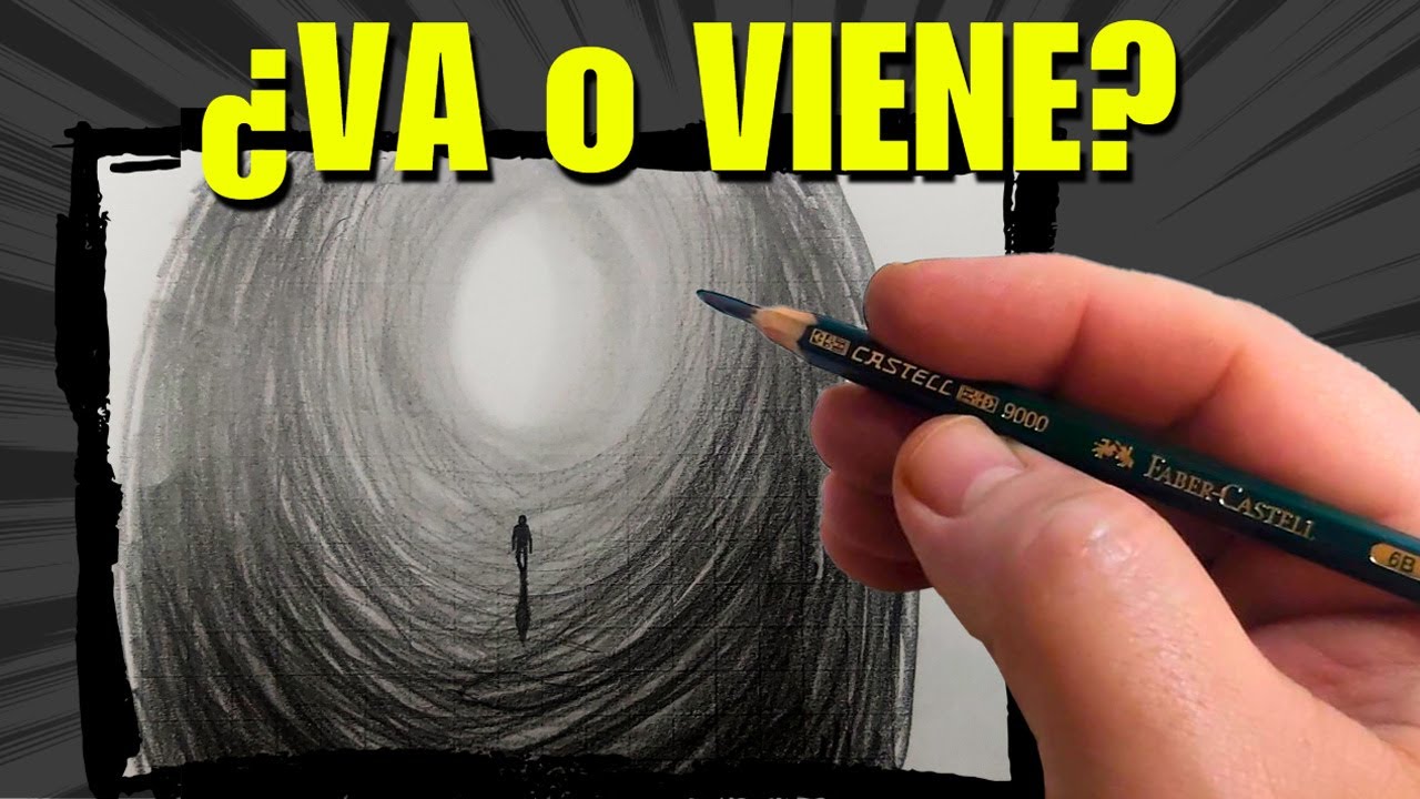 Cómo Dibujar una ILUSION OPTICA: ¿Entra o Sale de la Luz?