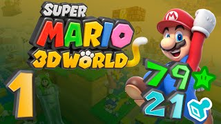 Super Mario 3D World #1 - Worlds 1 to 3  - 79 Green Stars
