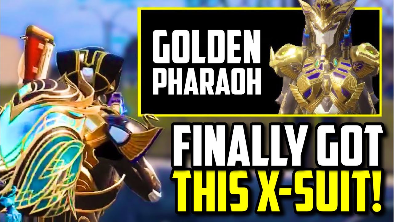 USING GOLDEN PHARAOH X-SUIT FOR FIRST TIME!! | PUBG Mobile
