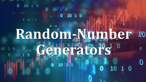 Random-Number Generators & its Testing | PRNGs