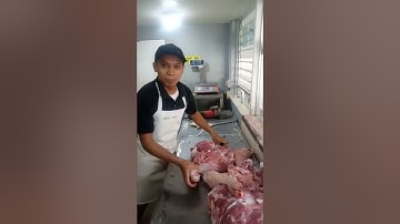 Pork primal cut and deboning, pork shoulder and pork leg ham