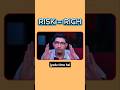Why Smart Risk Takers Win 🧠#stock learners #shortsfeed #trading