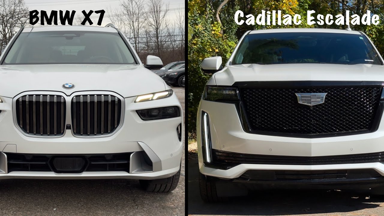 SIX FIGURES // 2024 Cadillac Escalade Sport Platinum vs 2023 BMW X7 XDrive40i | Car Conversations