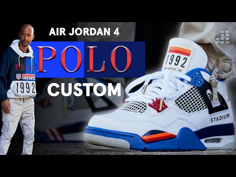 Vintage Polo Inspired Air Jordan 4 Custom 