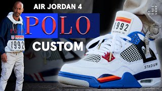 Vintage Polo Inspired Air Jordan 4 Custom