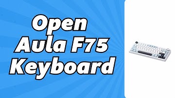 How To Open Aula F75 Keyboard (1 Minute)