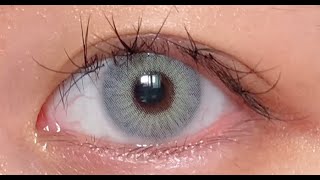 [디어렌즈] 52 그레이 보정 없는 솔직 리뷰 / [DEERLENS] 52 GRAY Color Contact Lens Review