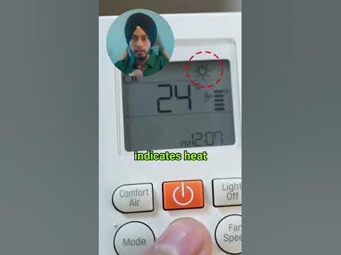How to turn ON Heat mode 🔥 in AC #hotandcoldac - YouTube