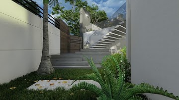 3d architecture video - lumion 10 / exterior modern villa