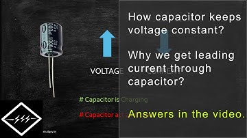 How capacitor keeps the voltage constant | Explained | TheElectricalGuy