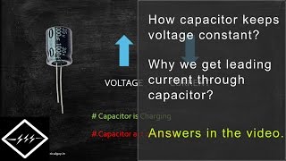 how capacitor keeps the voltage constant | explained | theelectricalguy