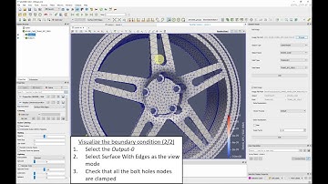 Car wheel rim finite element tutorial (3/3)