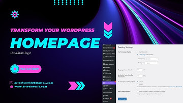Transform Your WordPress Homepage: Use a Static Page!