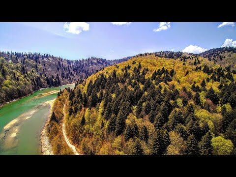 BESHO studio -Mountainous region of Georgia-Racha-drone video  1080p HD +music by nature relaxation
