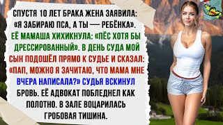 видео: Жена бросила:«Ребёнок остаётся с тобой».А потом мой сын зачитал в суде её сообщение—и весь зал замер картинка: Жена бросила:«Ребёнок остаётся с тобой».А потом мой сын зачитал в суде её сообщение—и весь зал замер