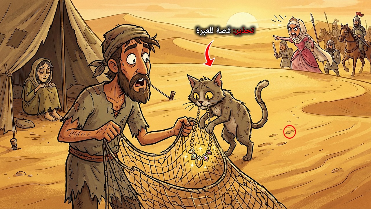 #قصة القطة التي سرقت عقد الأميرة!! لتنقذ عائلة الصياد الفقير من الهلاك!! (قصة عن الأمانة والرزق)